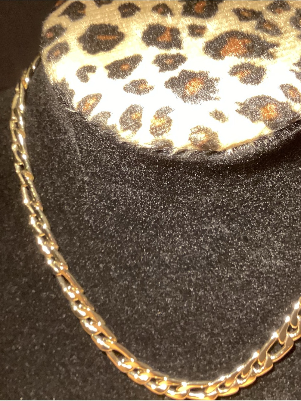 Faux Gold Link Chain Necklace Adjustable - Picture 9 of 11